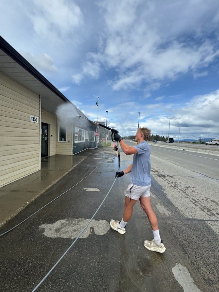 Exceptional Window and Building Cleaning at Busy Station